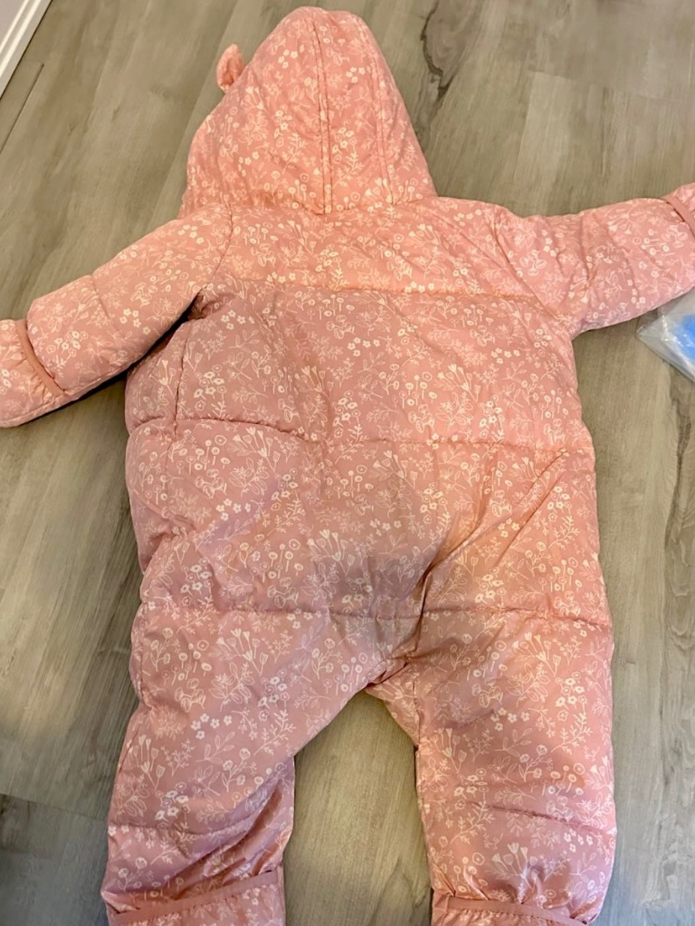 Lot of 3 Baby Girl Snowsuits – Pink Quilted One-Piece Hooded Fleece Lined